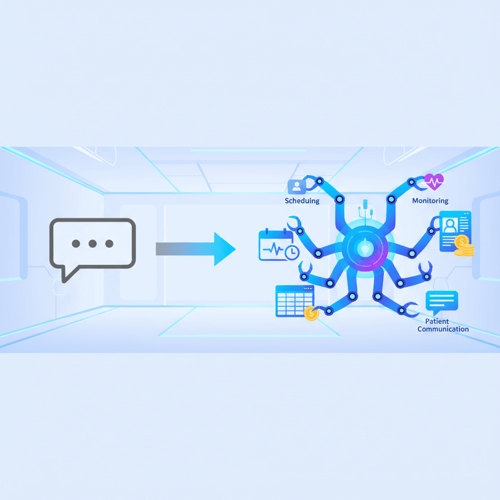 Agentic AI in Healthcare illustration
