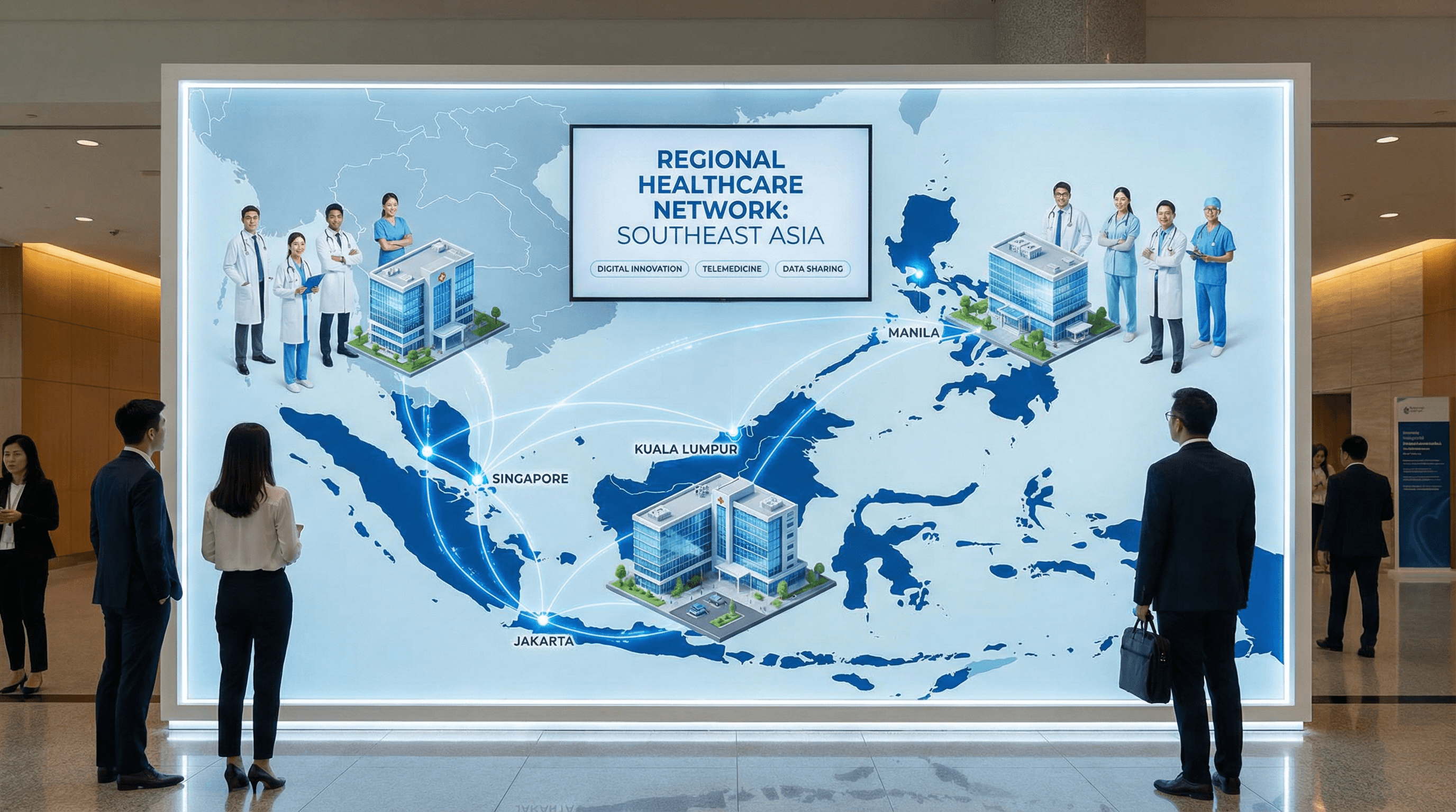 Healthcare AI adoption map across Southeast Asia