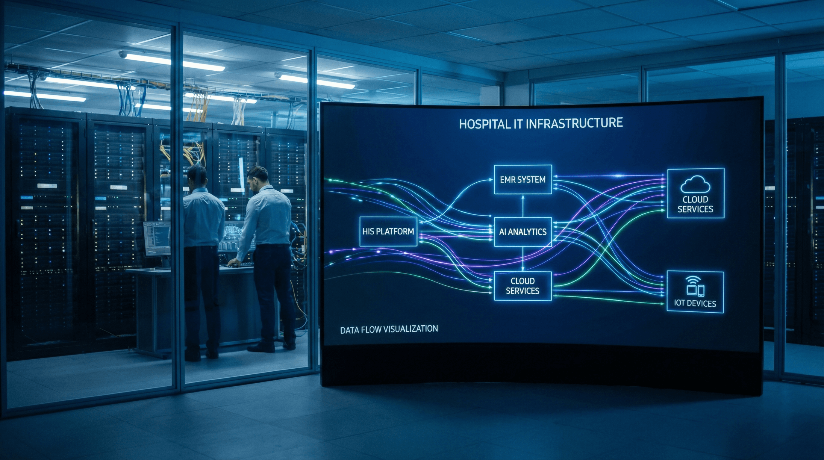 AI system integrated with hospital EMR and HIS systems