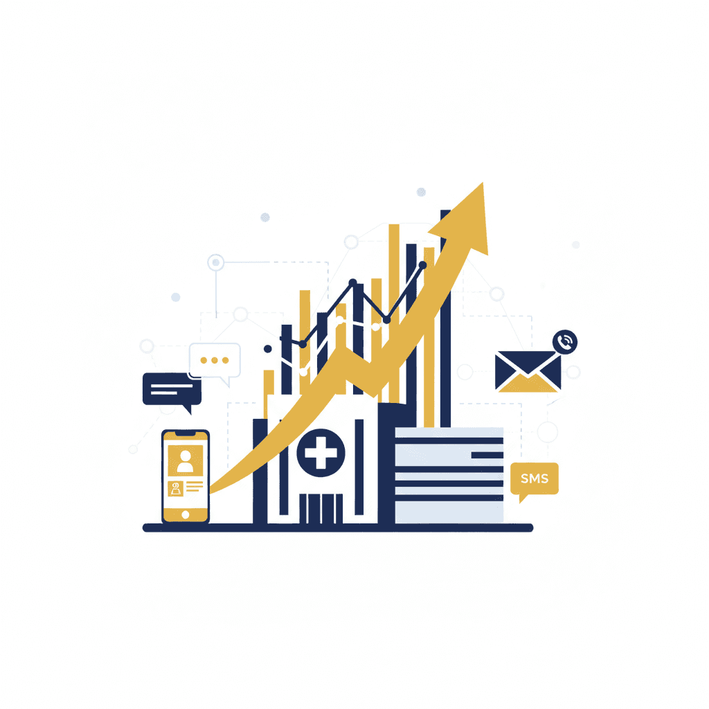Hospital revenue growth chart showing AI impact